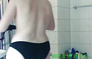 XXX Sedoso Hairjob y semen en el pelo, el follando con mi madre en la ducha pelo largo, el pelo